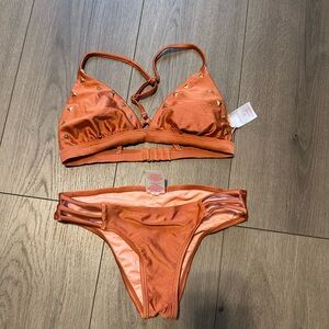 Exhilaration Burnt Orange Bikini Set – Size XS, Like New